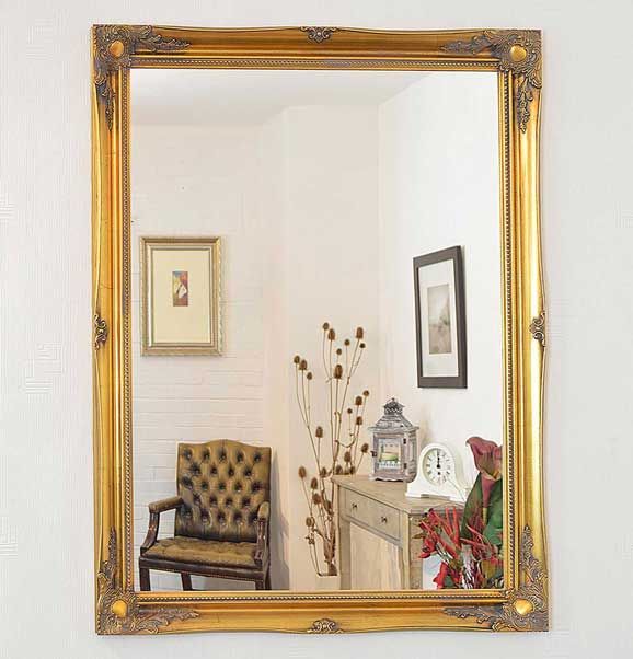 Carrington Vintage Gold Antique Design Wall Mirror 116 x 90 CM