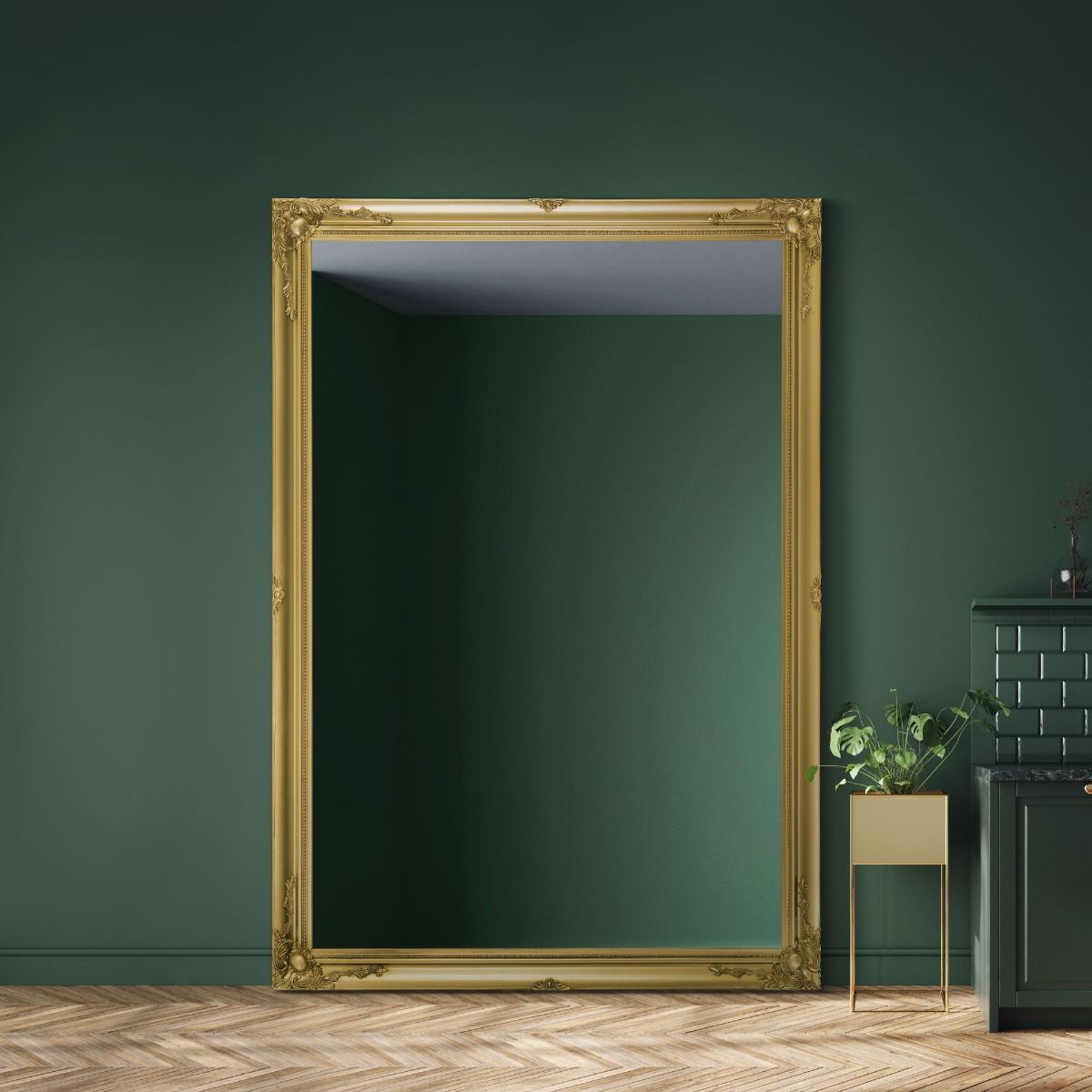 Carrington Baroque Gold Extra Large Leaner Mirror 201 x 140 CM
