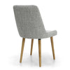 Hawksmoor Capri Flax Effect Grey Weave Dining Chair (Pair)