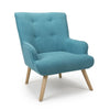 Hawksmoor Cinema Chenille Effect Turquoise Blue Armchair