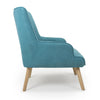 Hawksmoor Cinema Chenille Effect Turquoise Blue Armchair