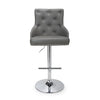 Hawksmoor Graphite Grey Leather Match Luxury Bar Stool