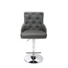 Hawksmoor Graphite Grey Leather Match Luxury Bar Stool