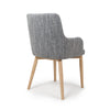 Hawksmoor Sidcup Tweed Grey Dining Chair (Pair)