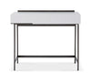 Gillmore Space Alberto Dressing Table White With Dark Chrome Accent