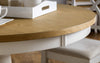 Julian Bowen Davenport Round Oak Pedestal Dining Table 106cm