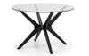 Julian Bowen Hayden Round Glass 120cm Dining Table