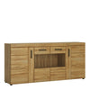 Axton Bronxwood Cortina 4 Door Wide Glazed Sideboard in Grandson Oak