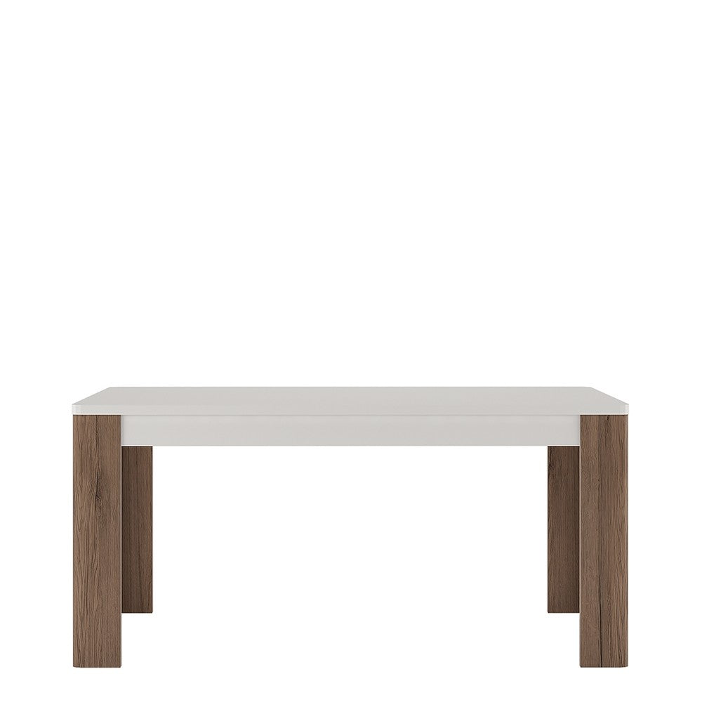Axton Bronxdale 160 cm Dining Table + 6 Milan High Back Chair White