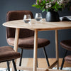 Mayfield Alberta Round Dining Table Oak/Walnut 1000mm