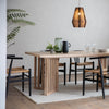 Mayfield Noto Japandi Style Oak Dining Table