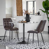 Mayfield Milo Modern Dining Chair Black Metal Legs (Pair)