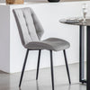 Mayfield Milo Modern Dining Chair Black Metal Legs (Pair)