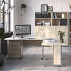 Axton Trinity Desk 120 cm In Oak With White Legs