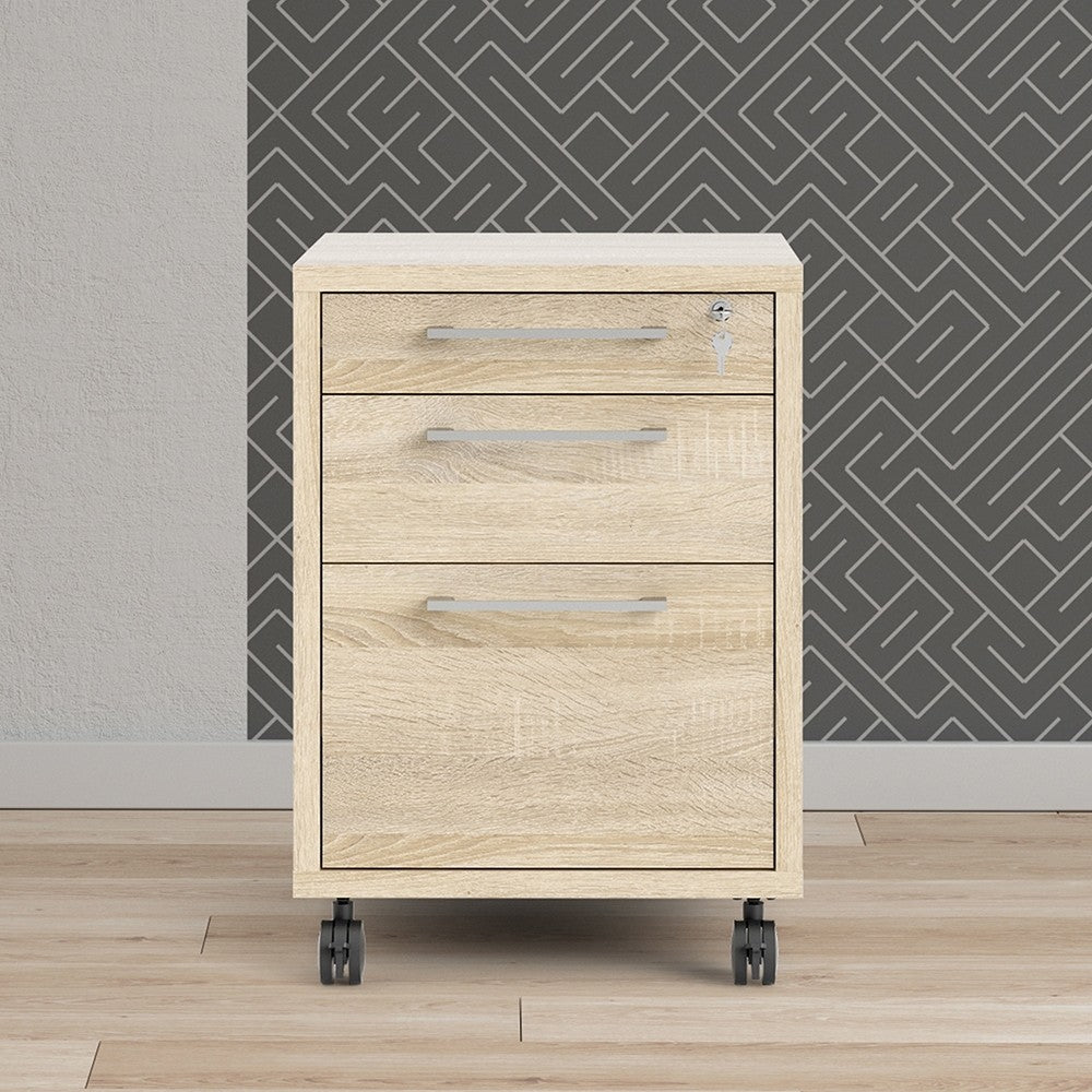 Axton Trinity Mobile file cabinet In Oak