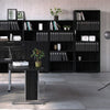 Axton Trinity Bookcase 4 Shelves in Black woodgrain