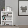 Axton Trinity Bookcase 2 Shelves in White