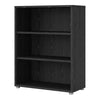 Axton Trinity Bookcase 2 Shelves in Black woodgrain