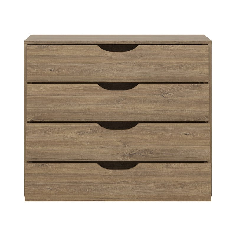Axton Harding 4 Drawer Chest In Stirling Oak