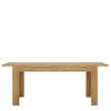 Axton Bronxwood Extending Dining Table in Grandson Oak + 4 Milan High Back Chair White