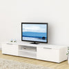 Axton Throggs TV Unit 2 Drawers 2 Shelf In White High Gloss