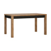 Axton Morris Extending Dining Table in Lefkas Oak With Matt Black Fronts