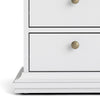 Axton Westchester Bedside 2 Drawers In White And Oak