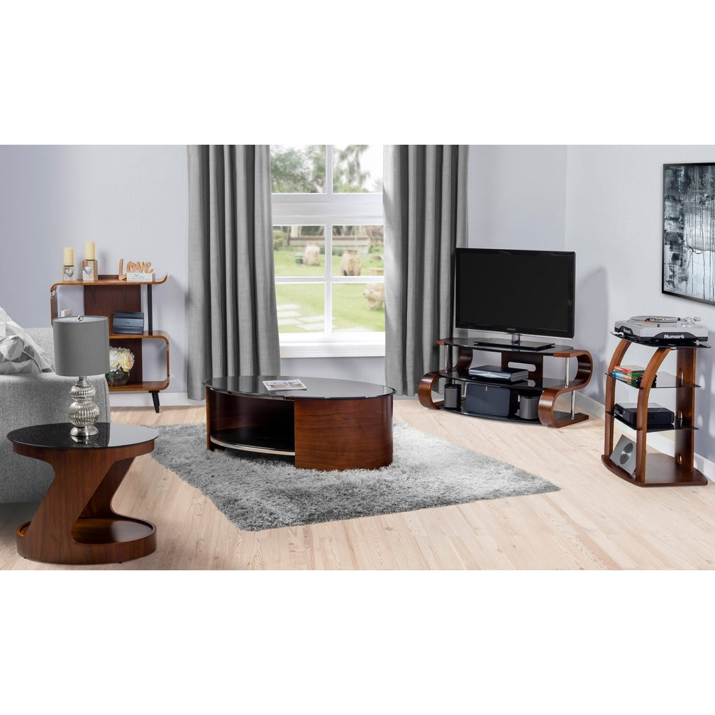 Jual Furnishings San Marino Walnut Oval Lamp Table