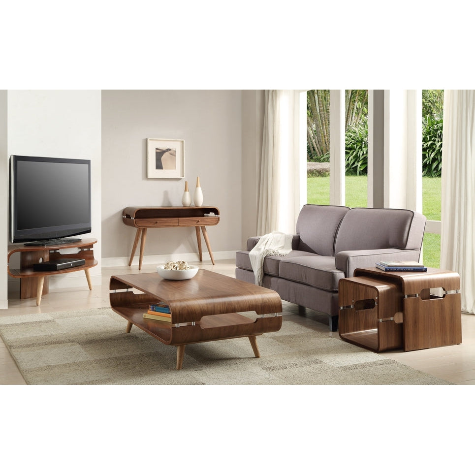 Jual Furnishings Havana Walnut Corner TV Stand