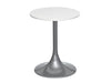 Gillmore Space Swan Circular Side Table Gloss White Top