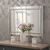 Yearn Rectangular Venetian Silver Mirror