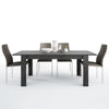 Axton Laconia Dining Table + 6 Milan High Back Chair Dark Brown