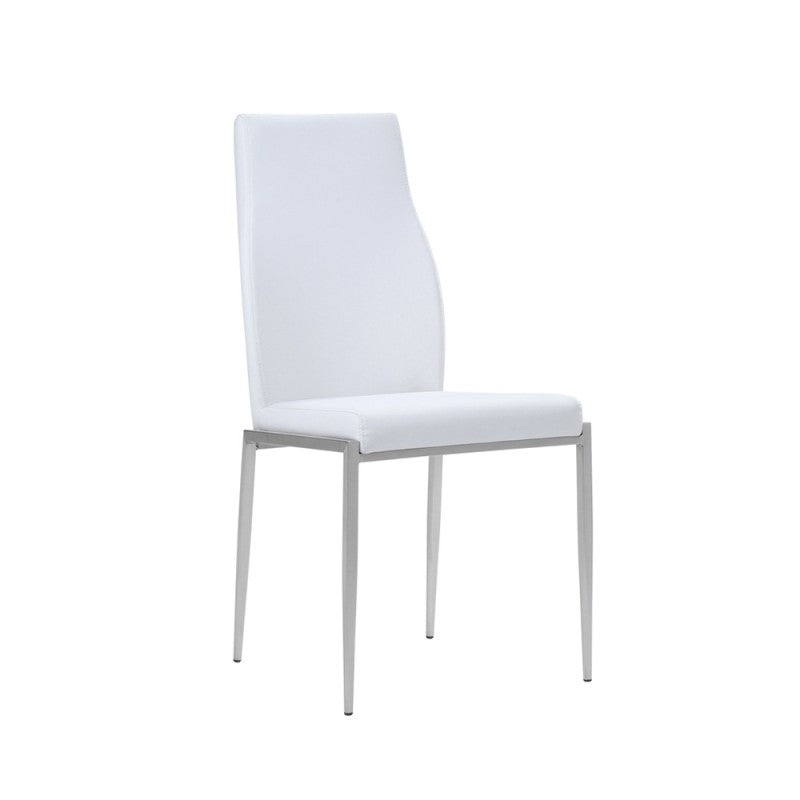 Axton Laconia Dining Table + 6 Milan High Back Chair White