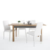 Axton Morris Extending Dining Table + 6 Milan High Back Chair White