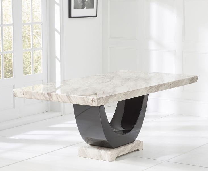 Rivilino 170cm Cream Marble Dining Table