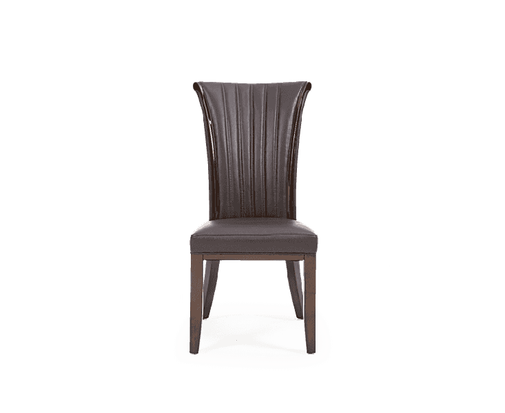 Almeria Brown Leather Dining Chair (Pairs)