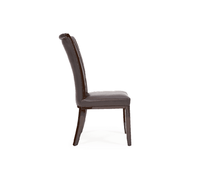 Almeria Brown Leather Dining Chair (Pairs)