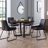 Julian Bowen Brooklyn Round Dining Table Dark Oak 120cm