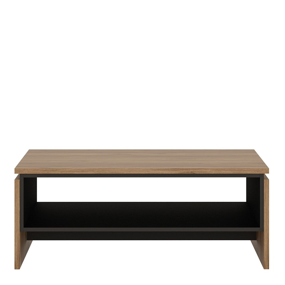 Axton Belmont Coffee Table With The Walnut And Dark Panel Finish