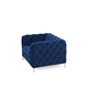 Alegra Blue Plush Armchair