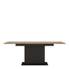 Axton Belmont Extending Dining Table With The Walnut And Dark Panel Finish