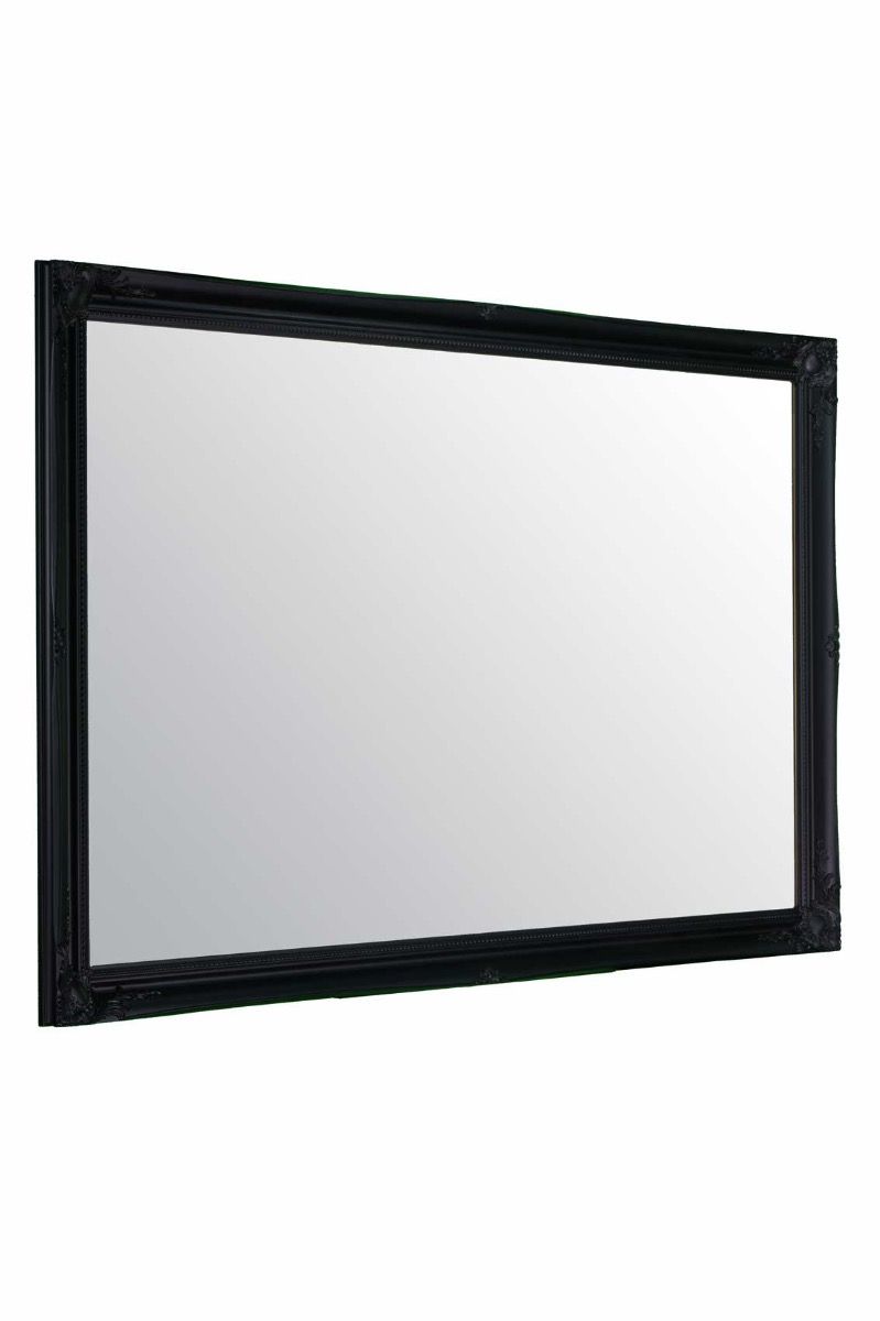 Carrington Baroque Black Shabby Chic Design Leaner Mirror 168 x 107 CM