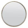 Rowan Silver Elegant Modern Bevelled Round Mirror 80 x 80 CM