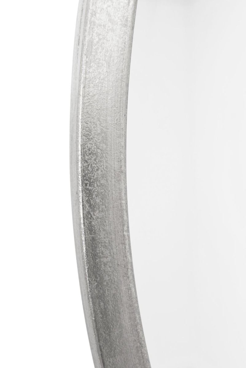 Carrington Silver Elegant Modern Bevelled Round Mirror 100 x 100 CM