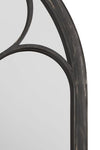 Carrington Chapel Arch Large Black Garden Mirror 150 x 81 CM