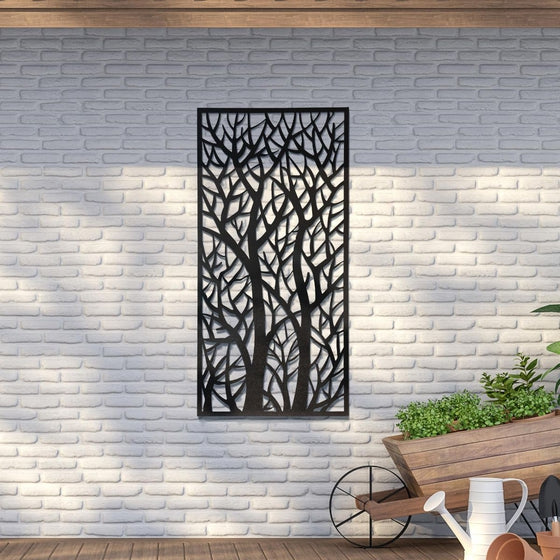 Carrington Extra large Metal Tree Design Decorative Garden Screen 120cm X 60cm