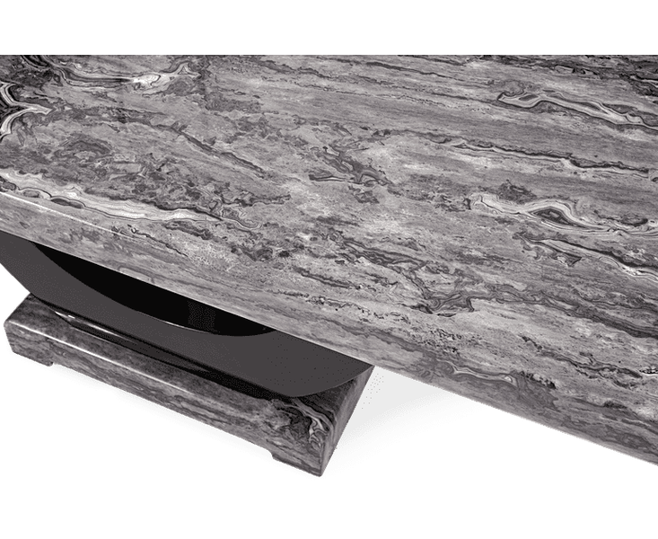 Rivilino 170cm Dark Grey Marble Dining Table