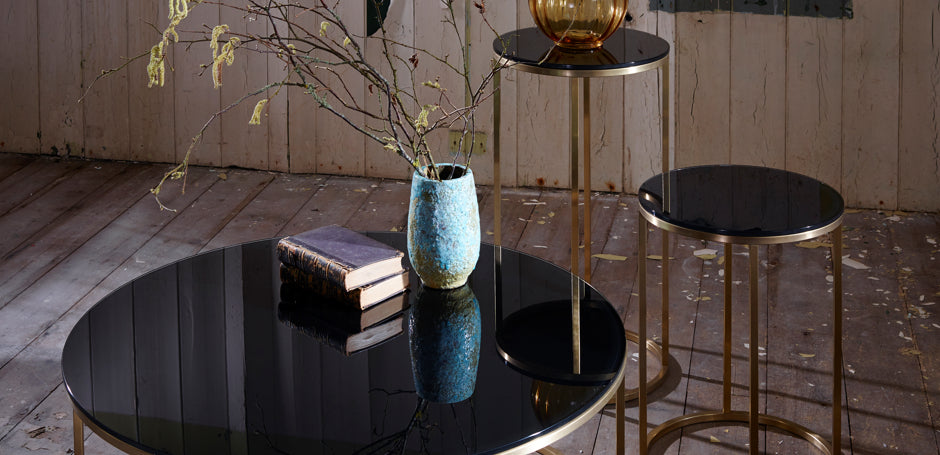 Gilmore Space Kensal Circular Lamp Stand Black