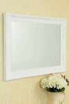 Carrington White Wall Mirror 110 x 79 CM