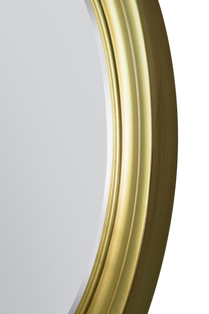 Melbury Gold Elegant Modern Bevelled Round Mirror 96 x 96 CM